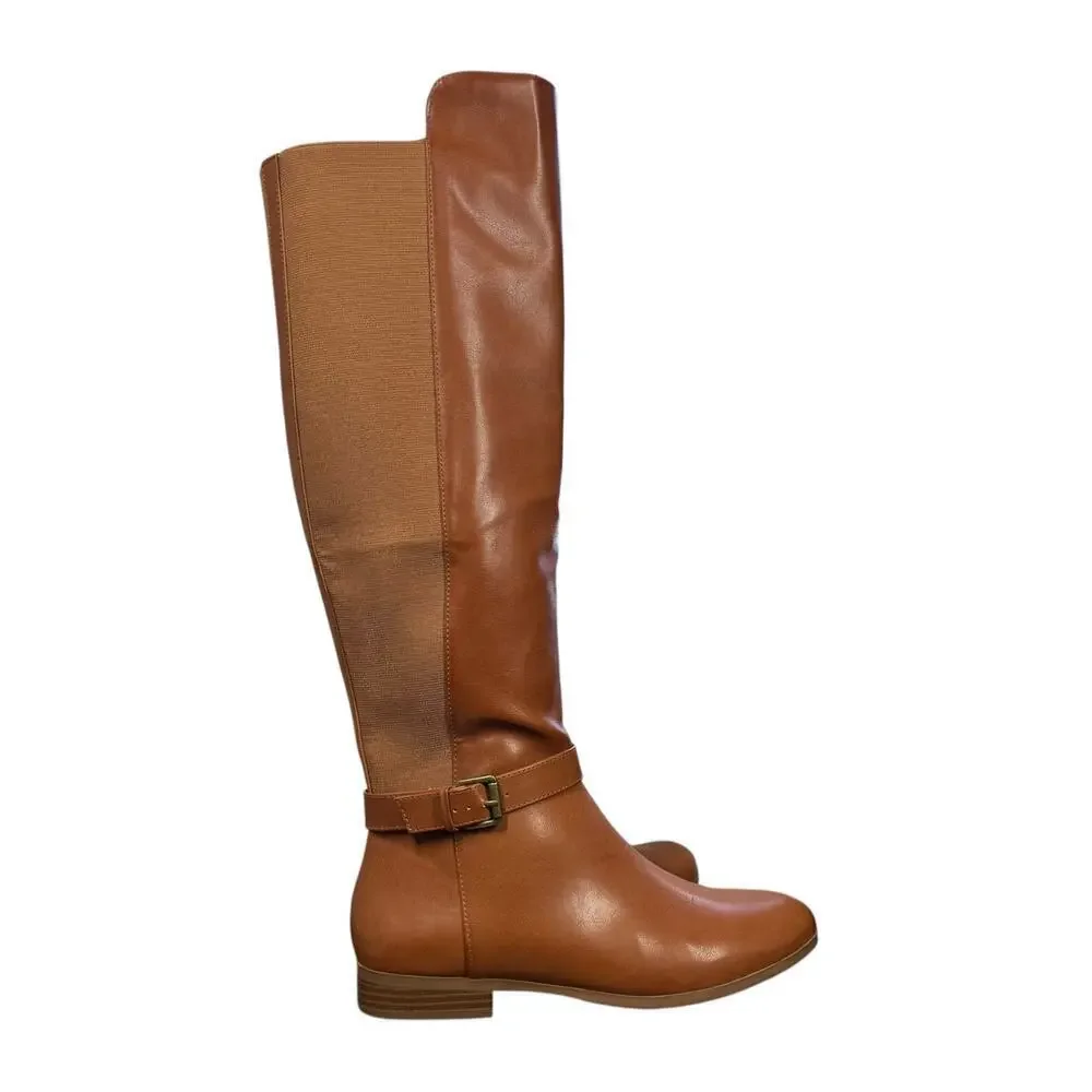 Style & Co. Kimmball over-the-knee riding boots in tan faux leather Size 8